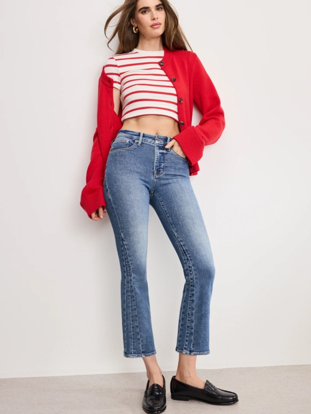 Good American Good Legs Crop Mini Boot